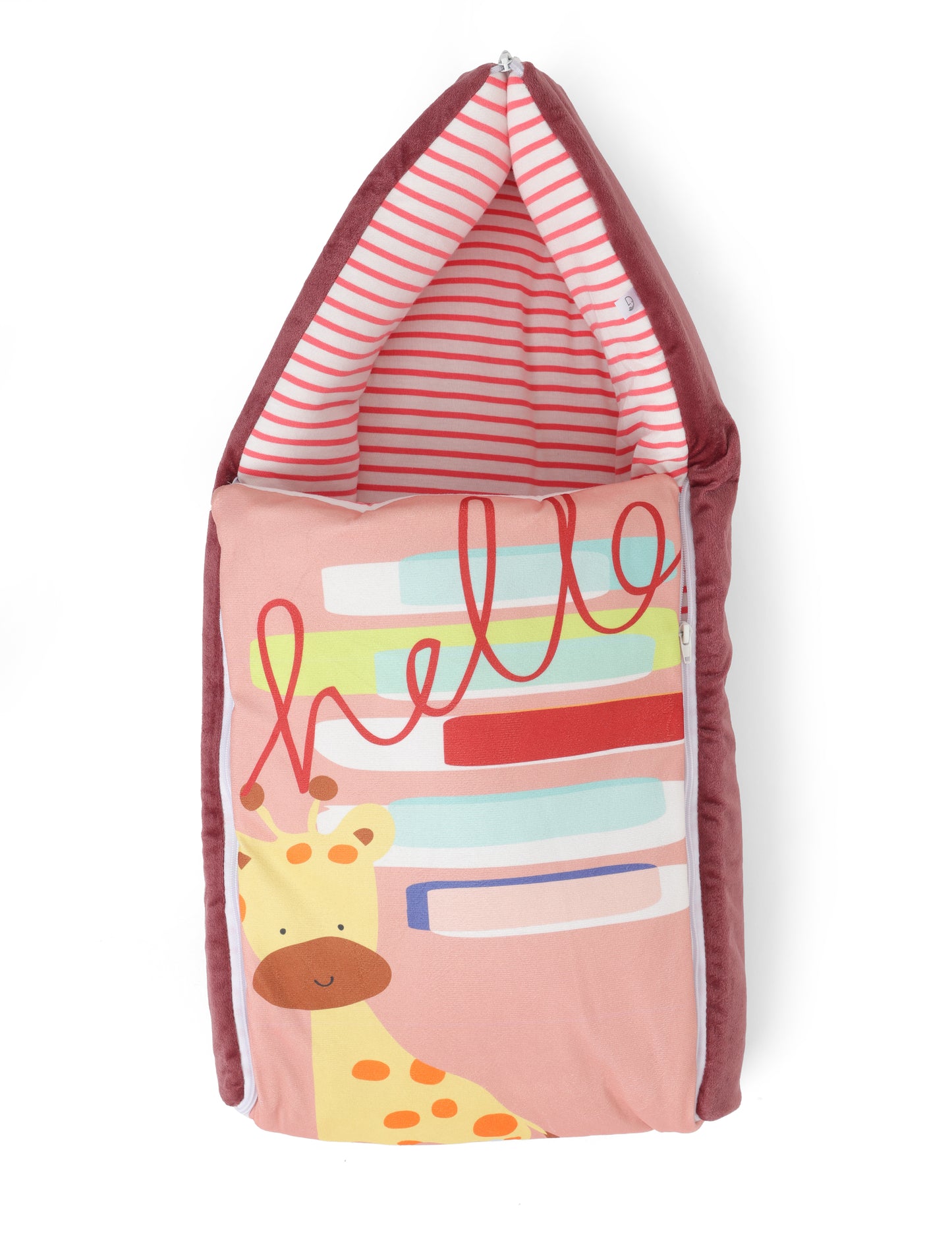 Super Soft Nest Giraffe Maroon