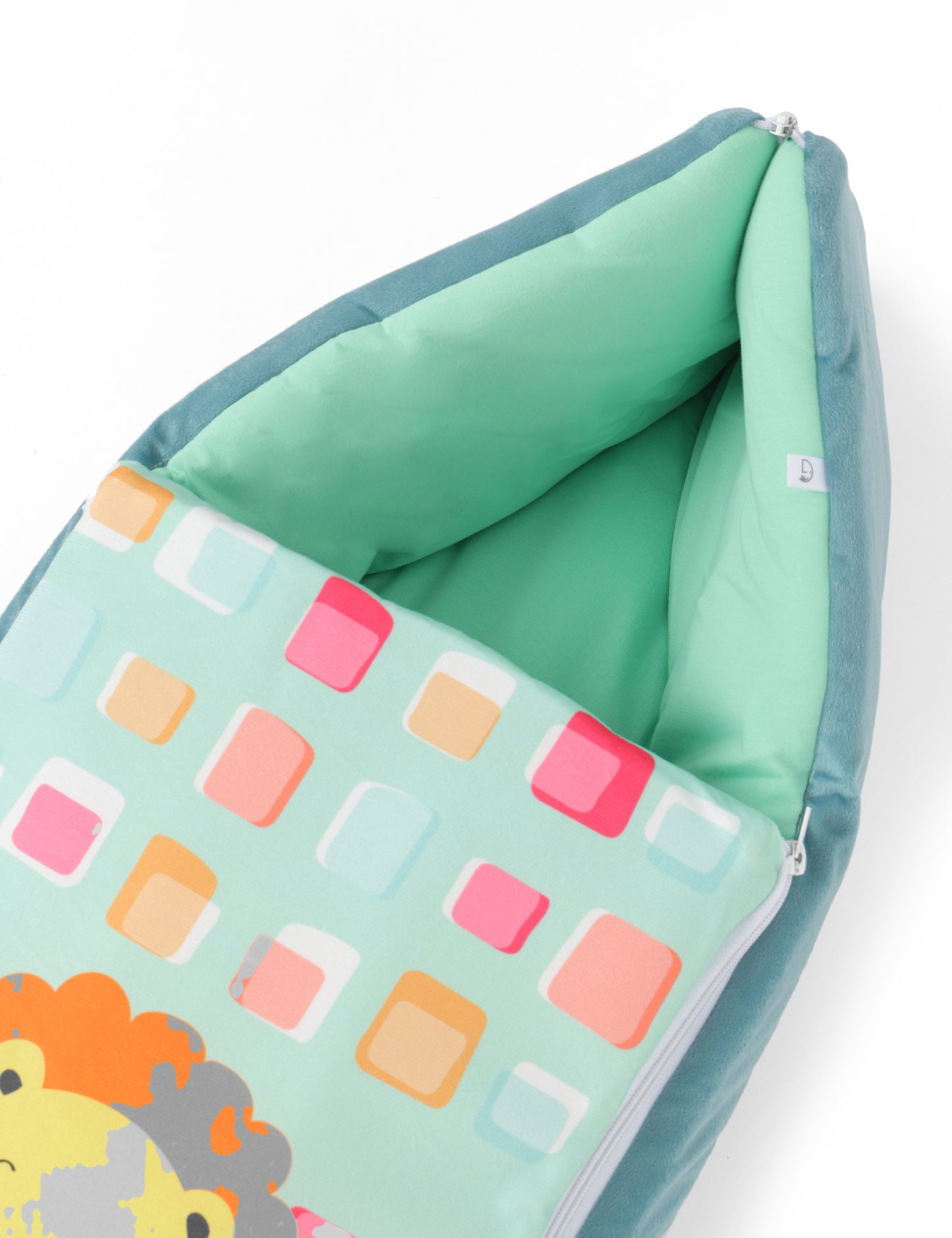 Super Soft Snuggle Nest Lion Green