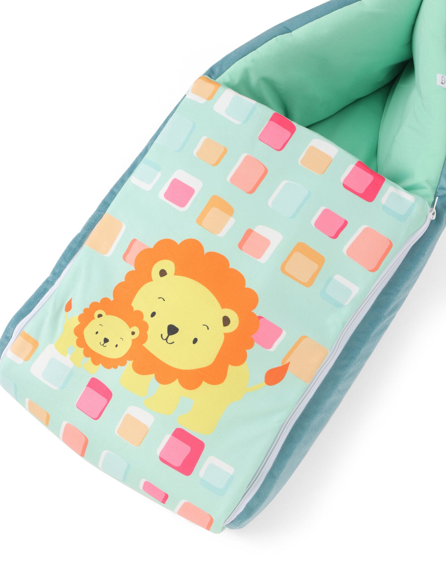 Super Soft Snuggle Nest Lion Green