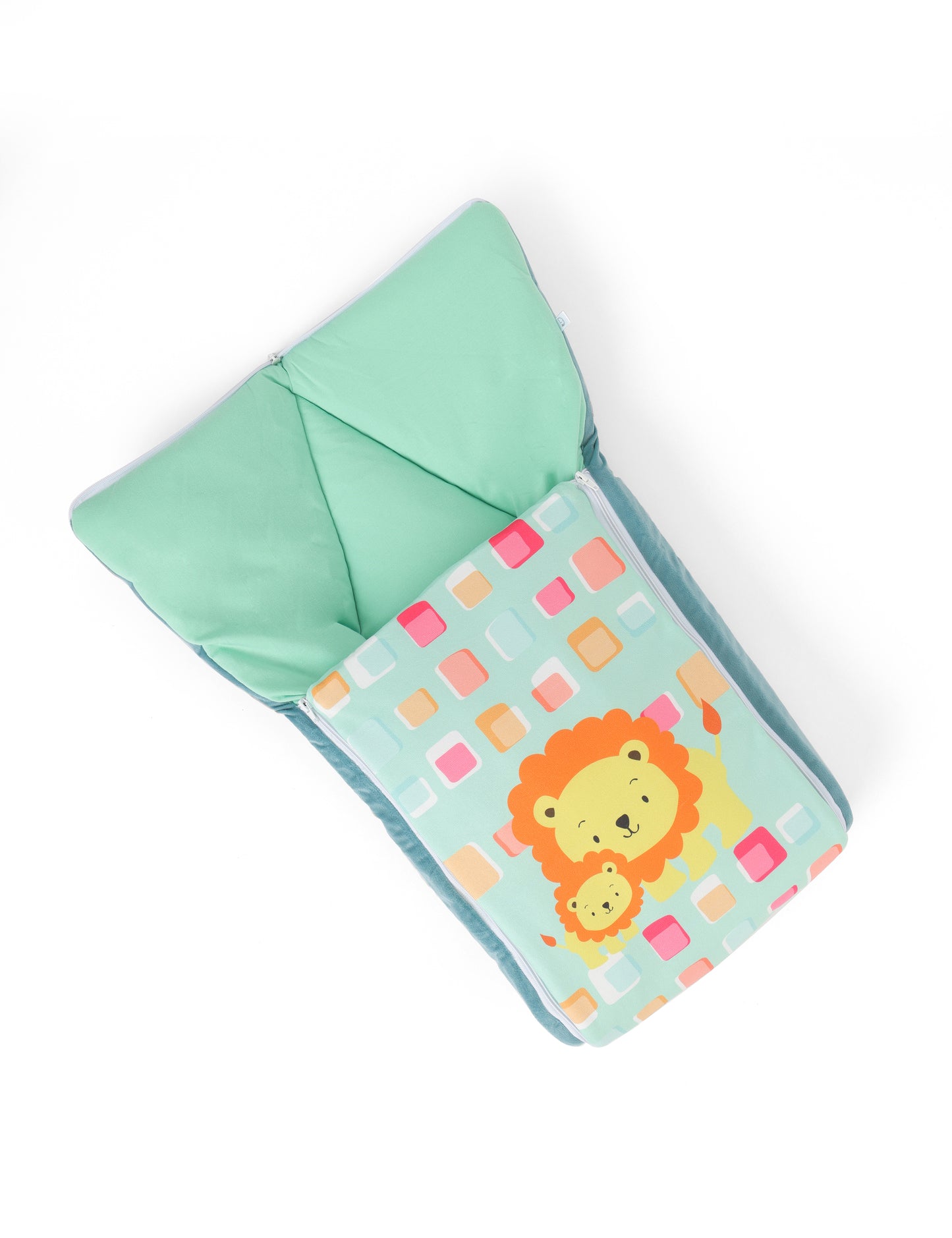 Super Soft Snuggle Nest Lion Green