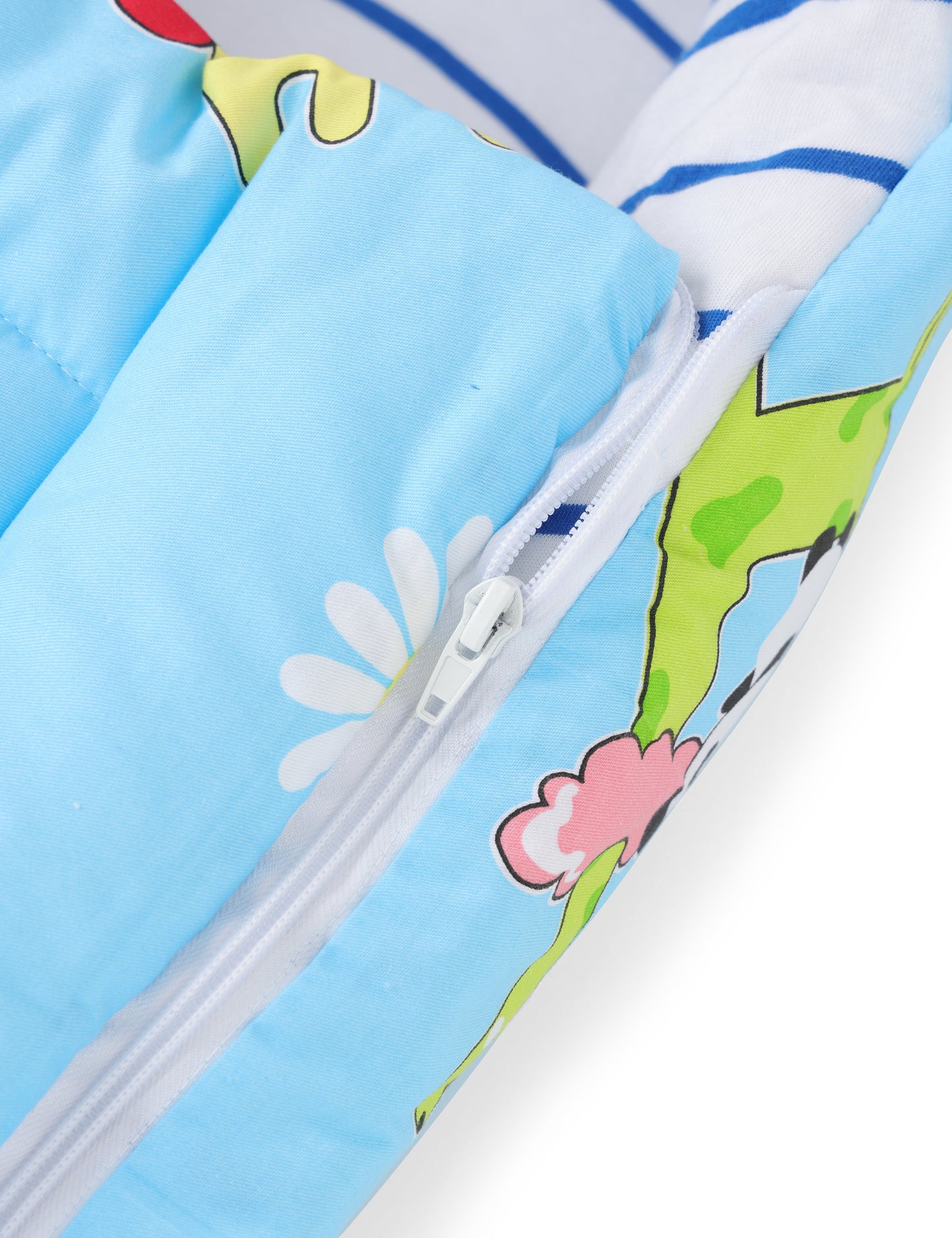 Cotton Baby Carry Nest Giraffe Blue
