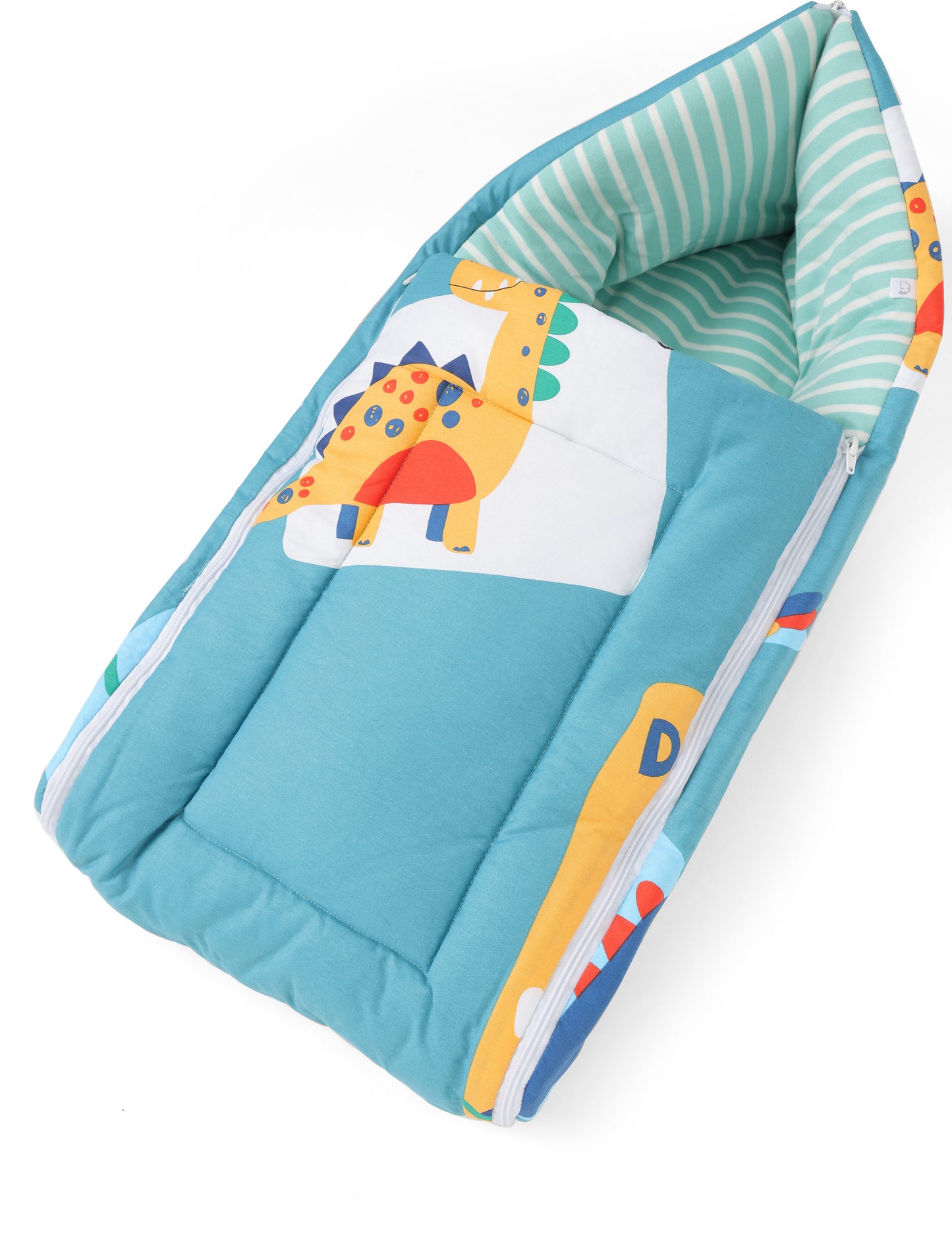 Cotton Baby Carry Nest Dino Green