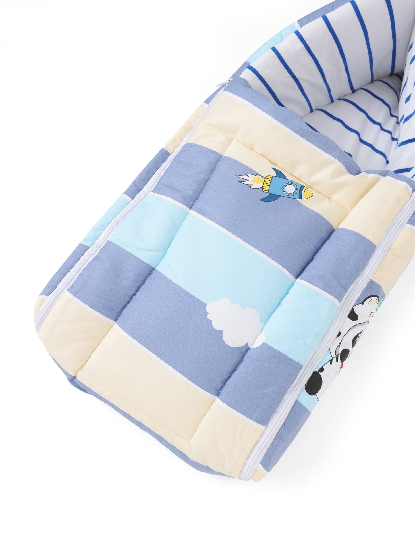 Cotton Baby Carry Nest Panda Blue