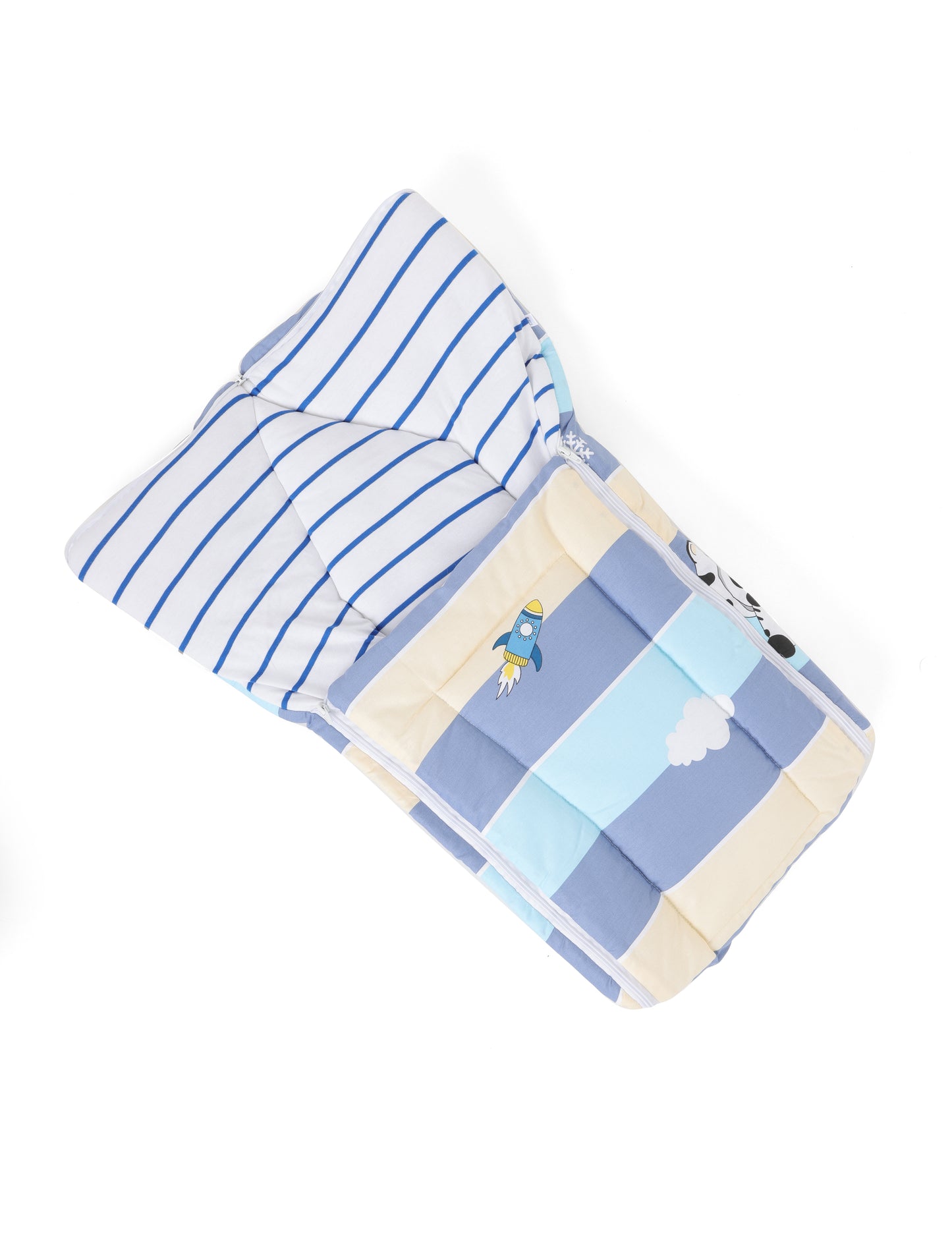 Cotton Baby Carry Nest Panda Blue