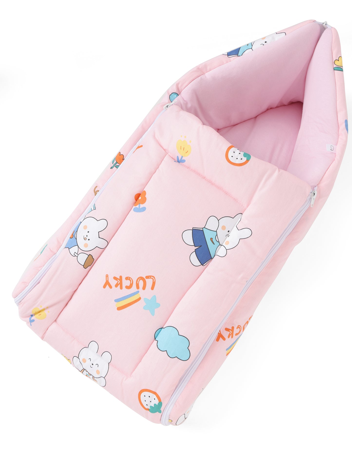 Cotton Baby Carry Nest Rabbit Pink
