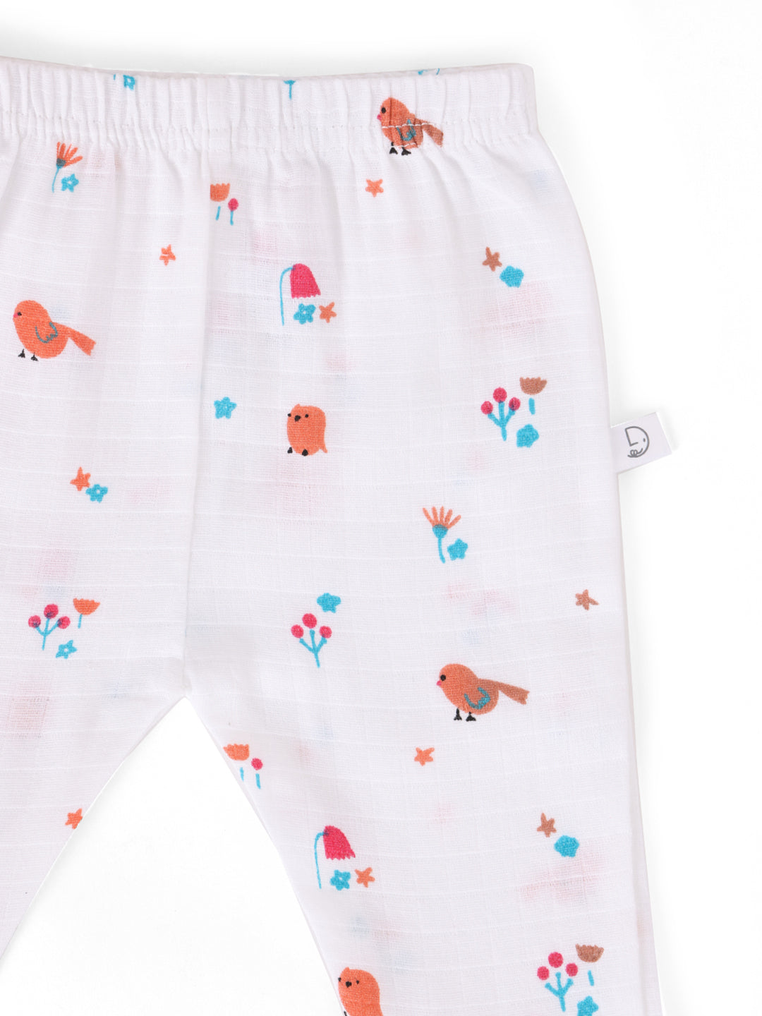 White long Sleeve Muslin pant for Newborn