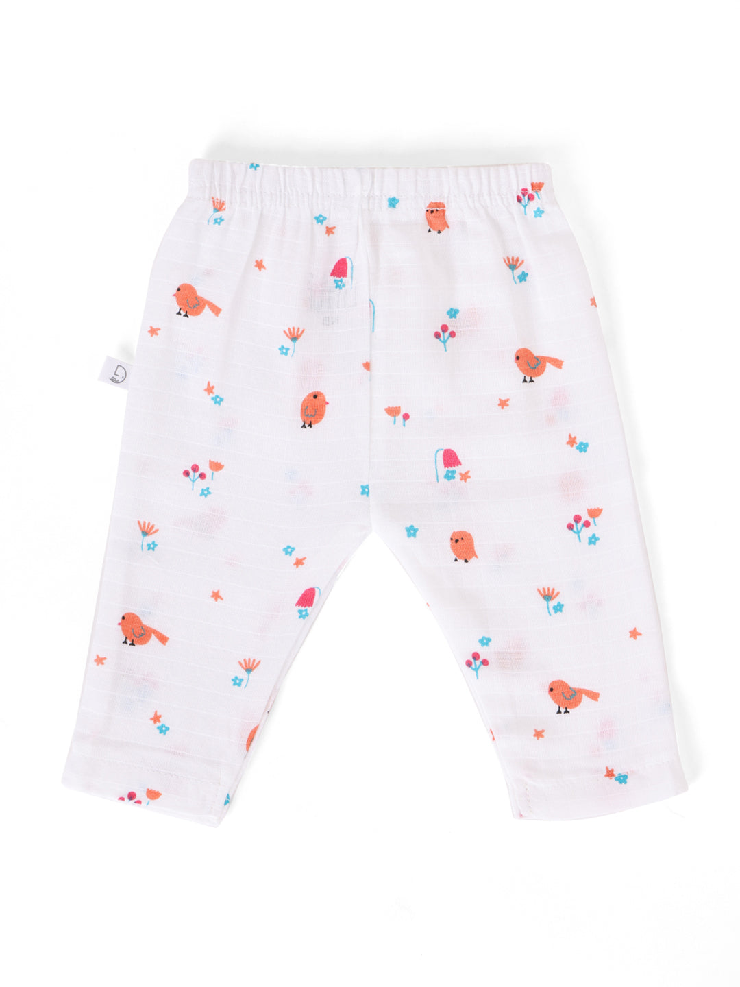 White Muslin Full Sleeve Pant for Baby Boy