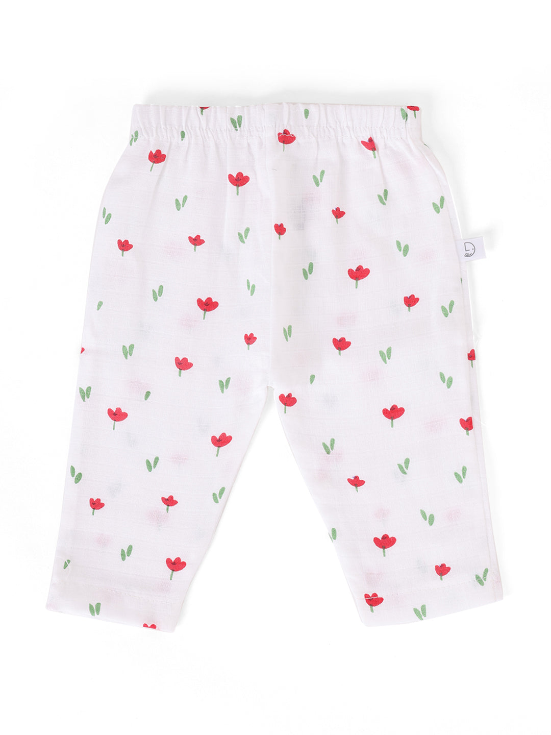 Red Petal Play Muslin Full Sleeve Pant