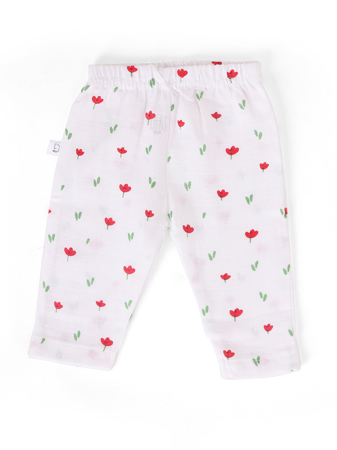 Red Petal Muslin Full Sleeve Pant