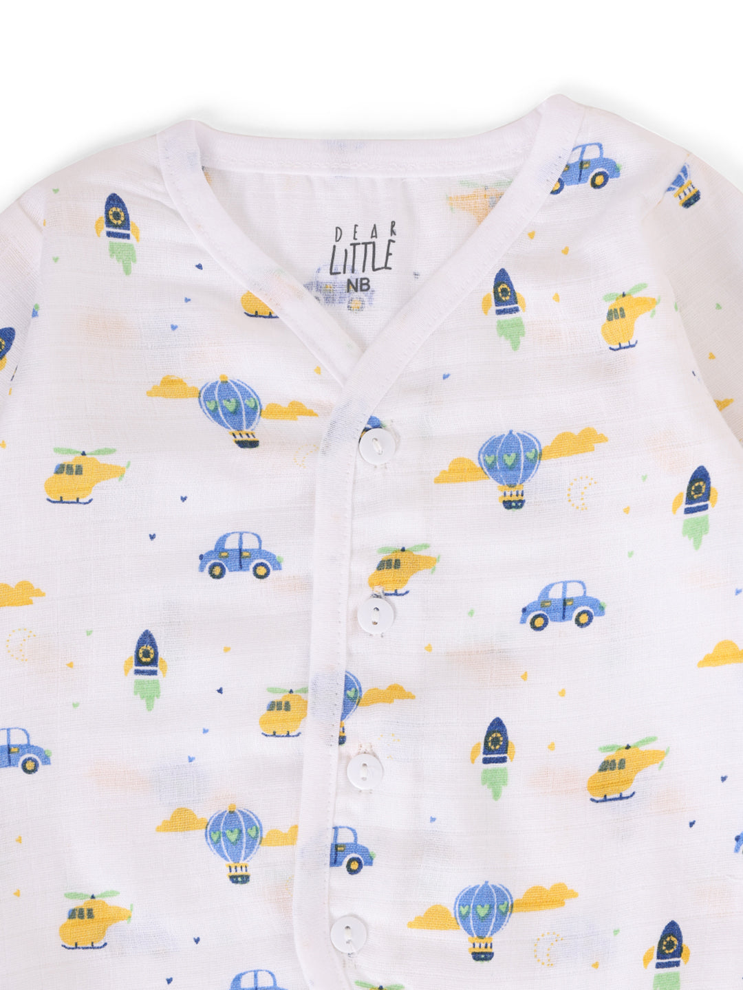 Adventure Awaits Muslin Full Sleeve Jhabla & Pant