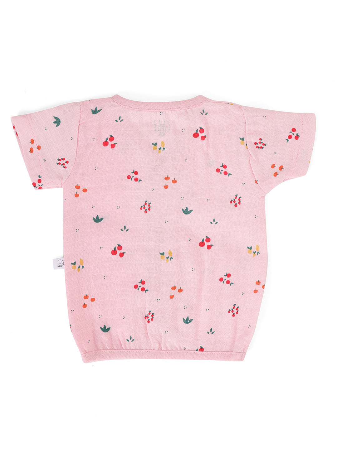 Muslin Half Sleeve Jhabla Pink