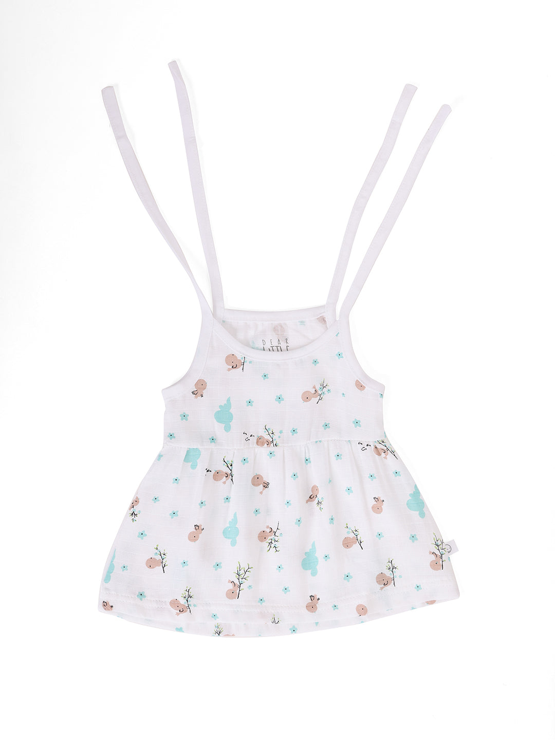 Muslin Upknot Frock For Newborn