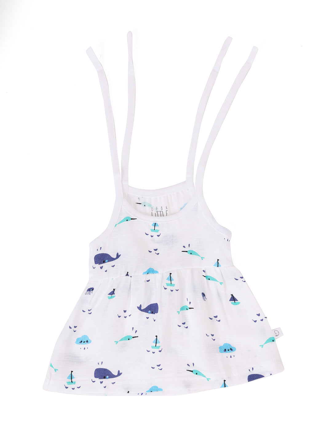 Ocean Adventure Muslin Upknot Frock