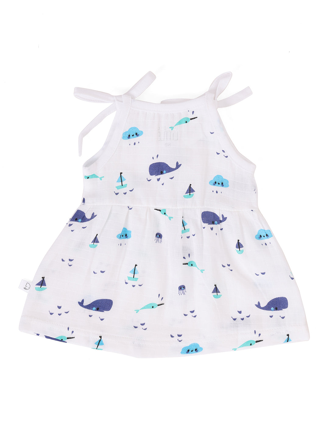Ocean Adventure Muslin Upknot Frock
