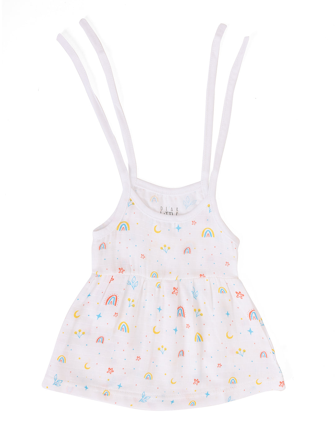Rainbows Muslin Upknot Frock