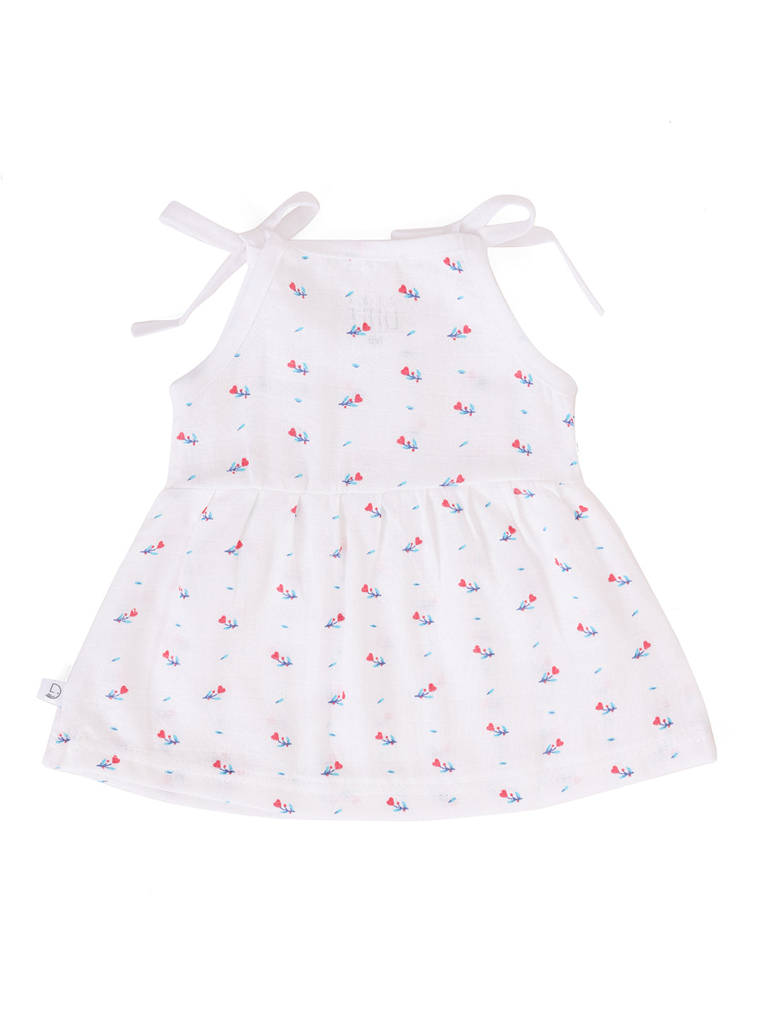 Pretty Petals Muslin Upknot Frock