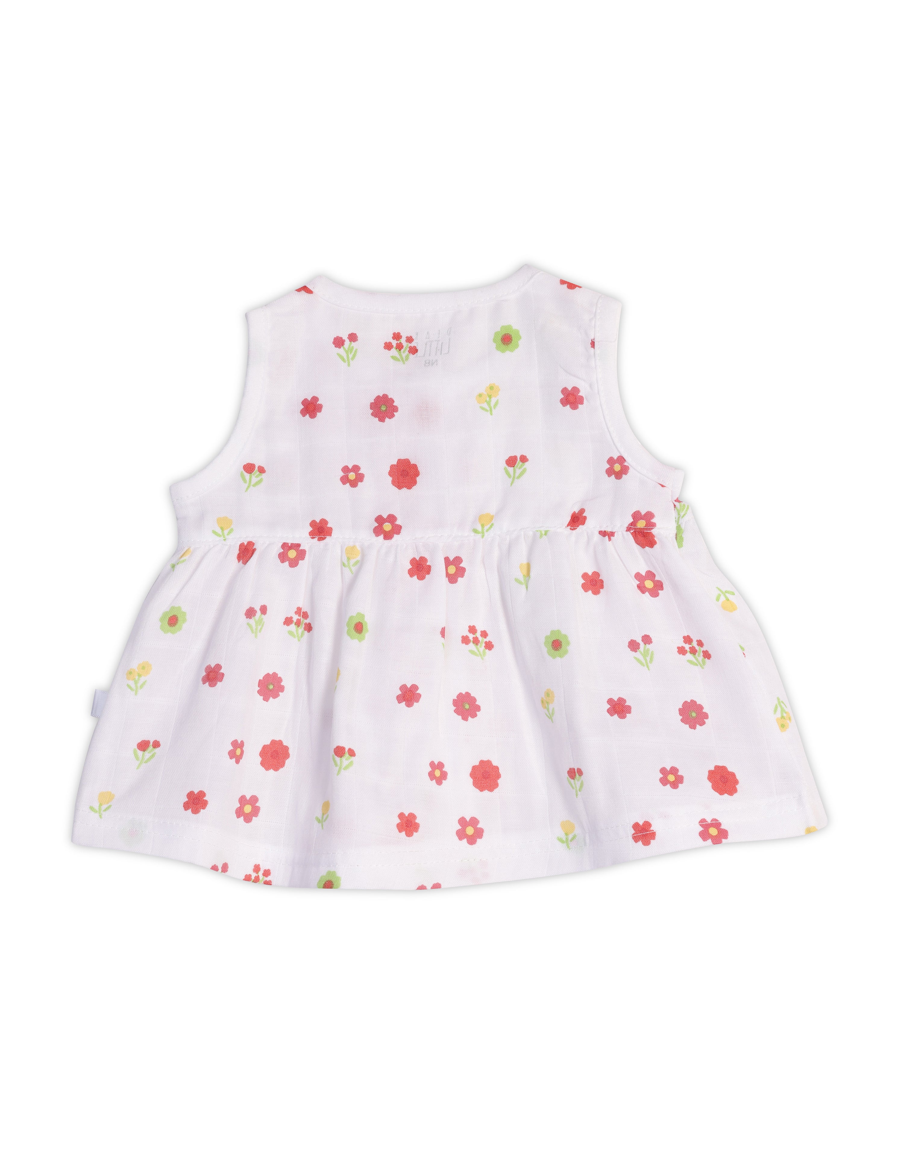 Muslin Baby Frock Sleeveless