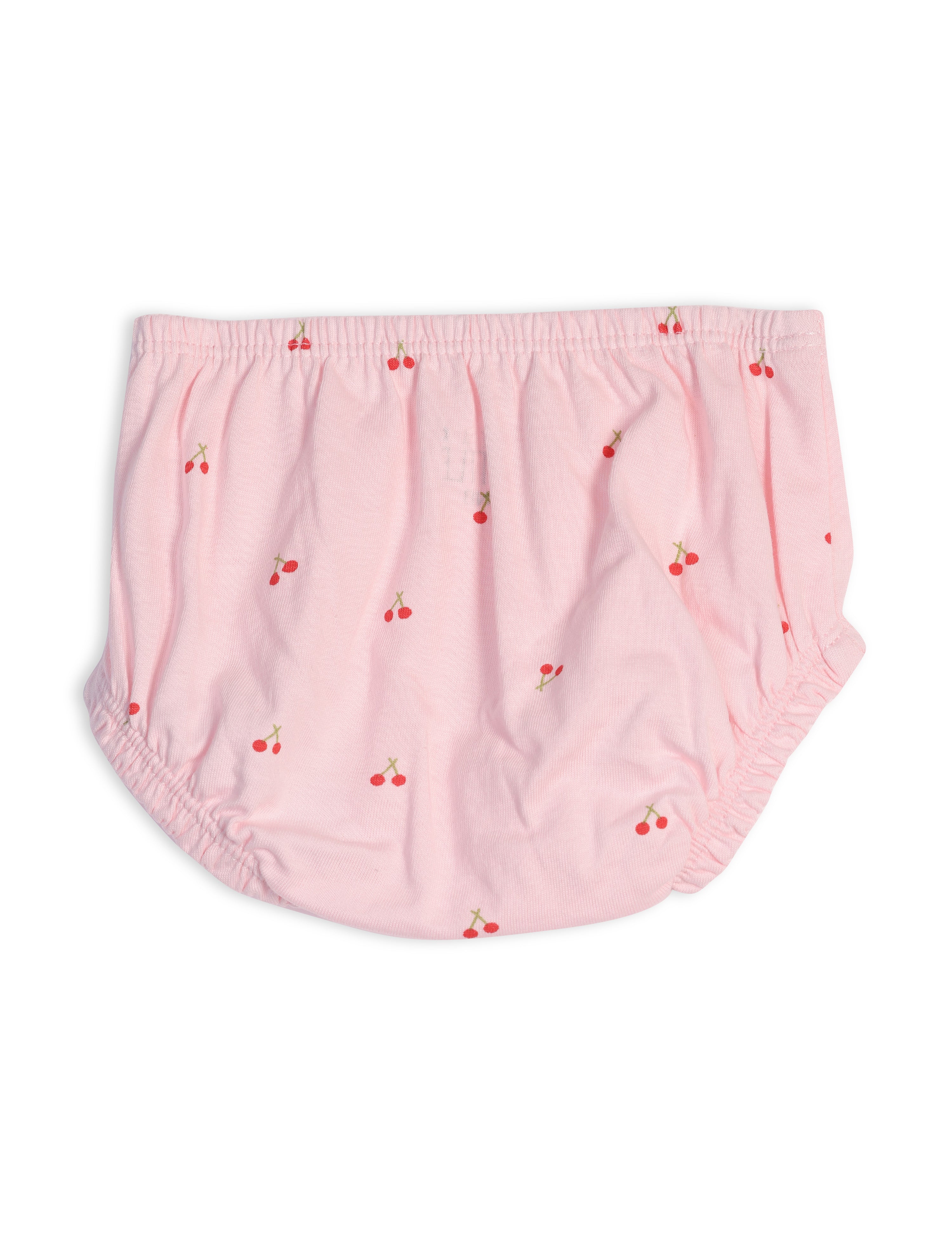 Cherry Blossom Cotton Frock Baby Pink