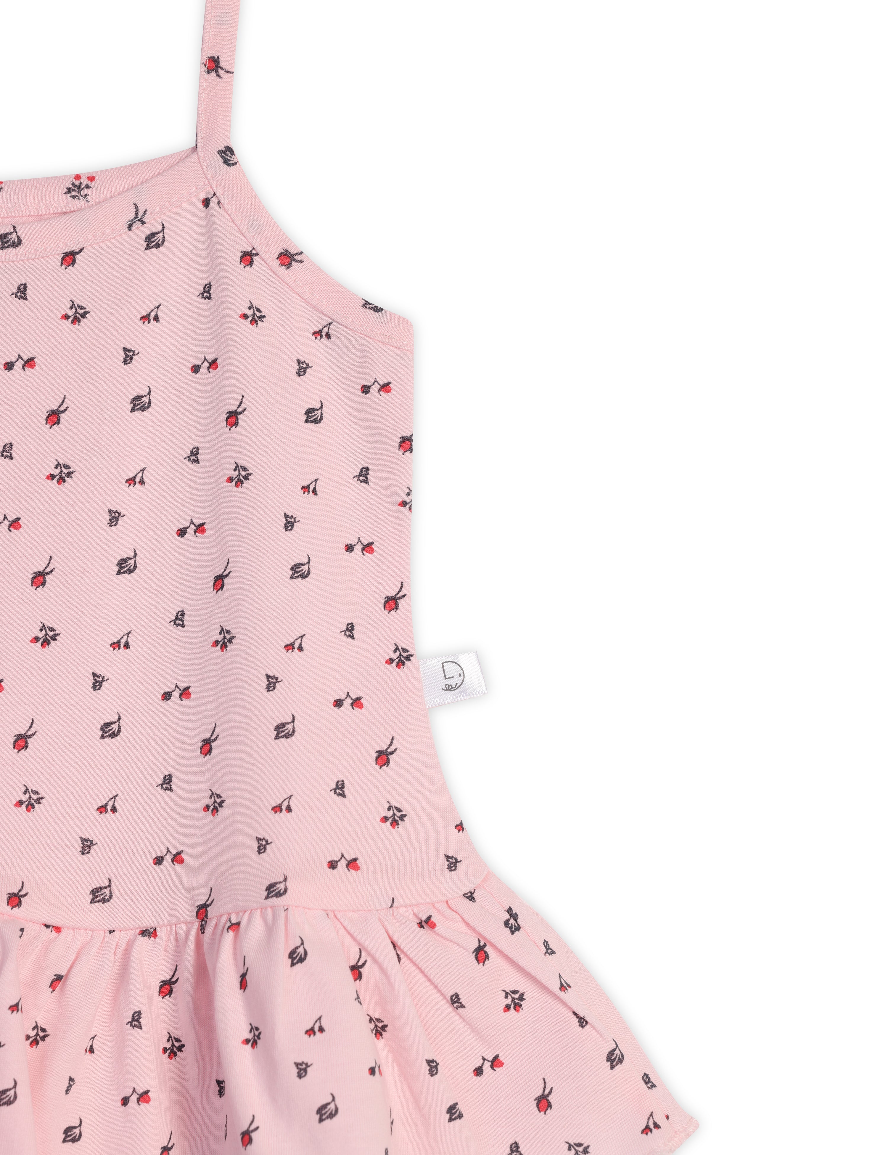 Floral Frills Frock Pastel pink