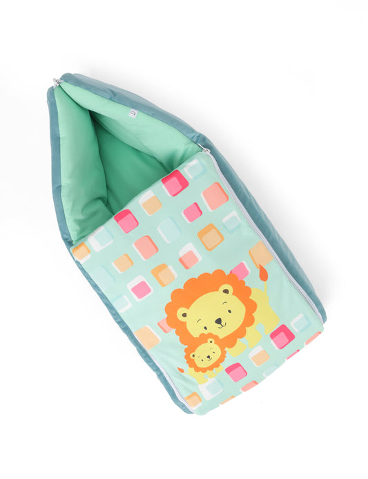 Super Soft Snuggle Nest Lion Green