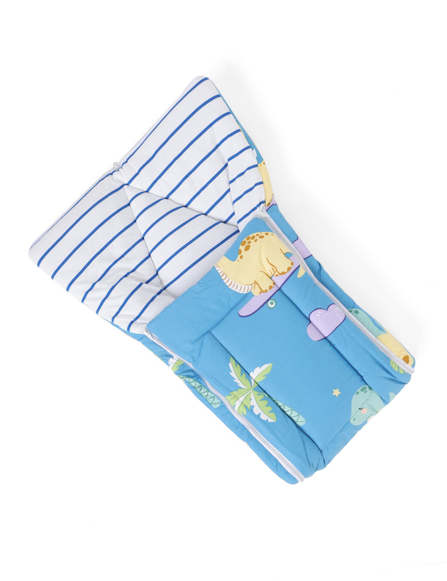 Cotton Baby Carry Nest Dino Blue