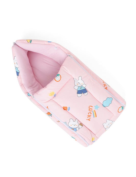 Cotton Baby Carry Nest Rabbit Pink