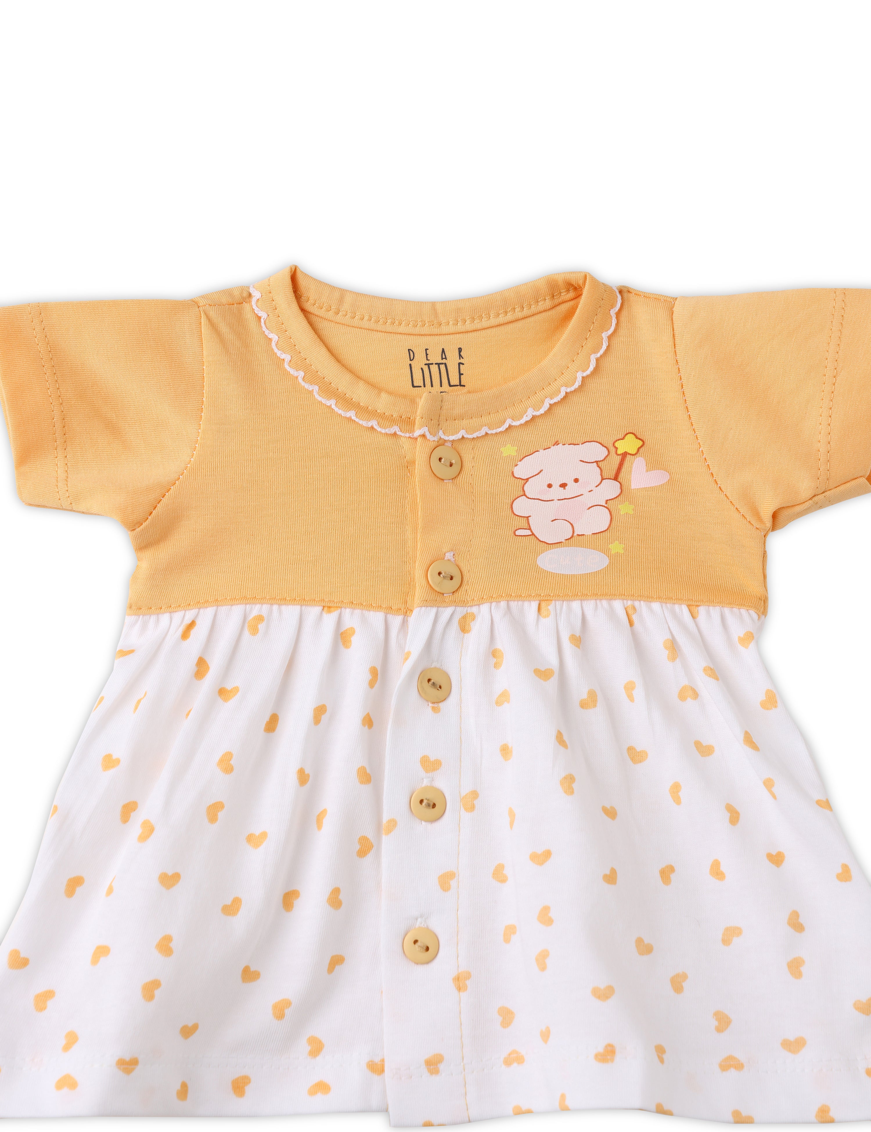 Newborn Yellow Frock Set