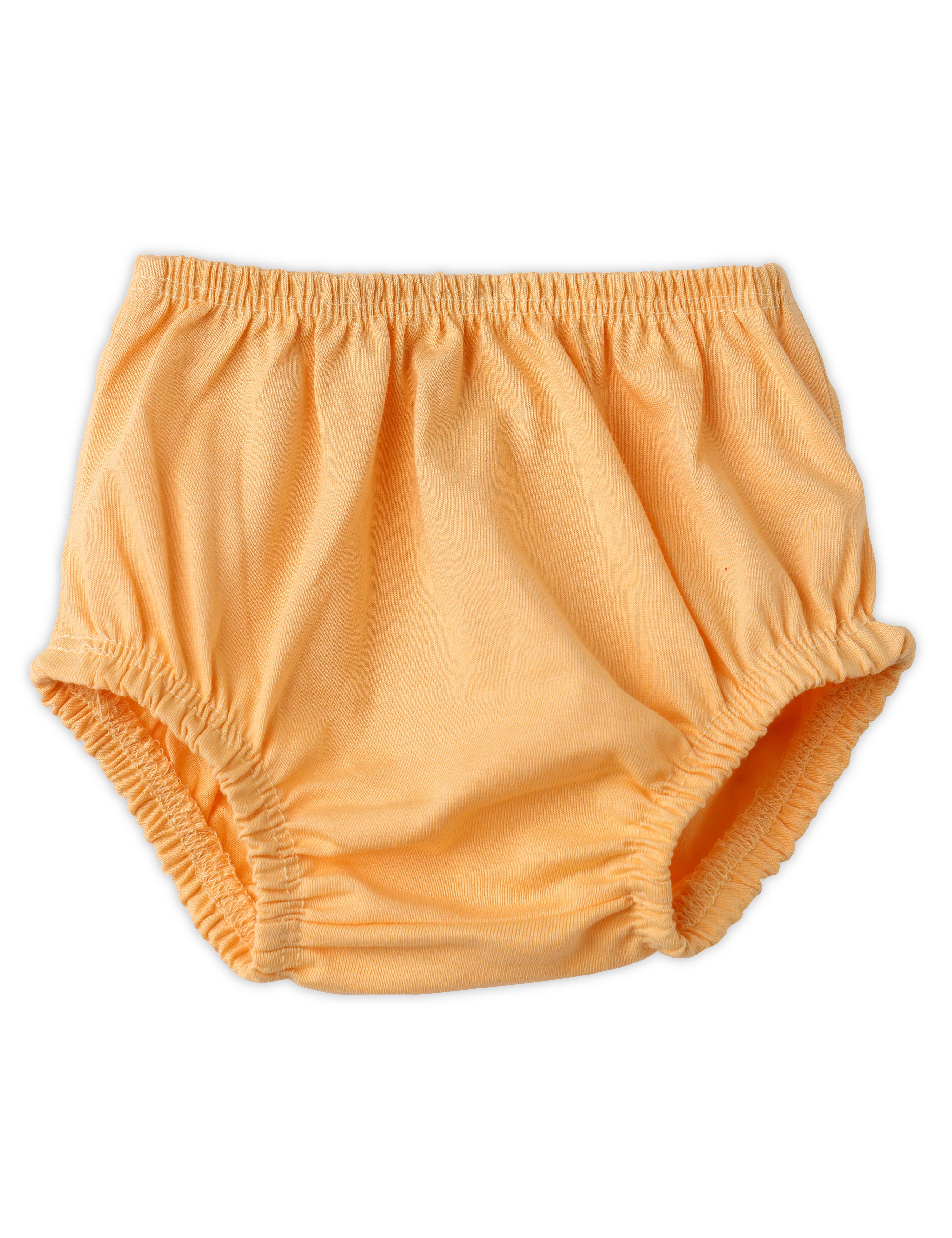 Newborn Cotton Frock Set Yellow