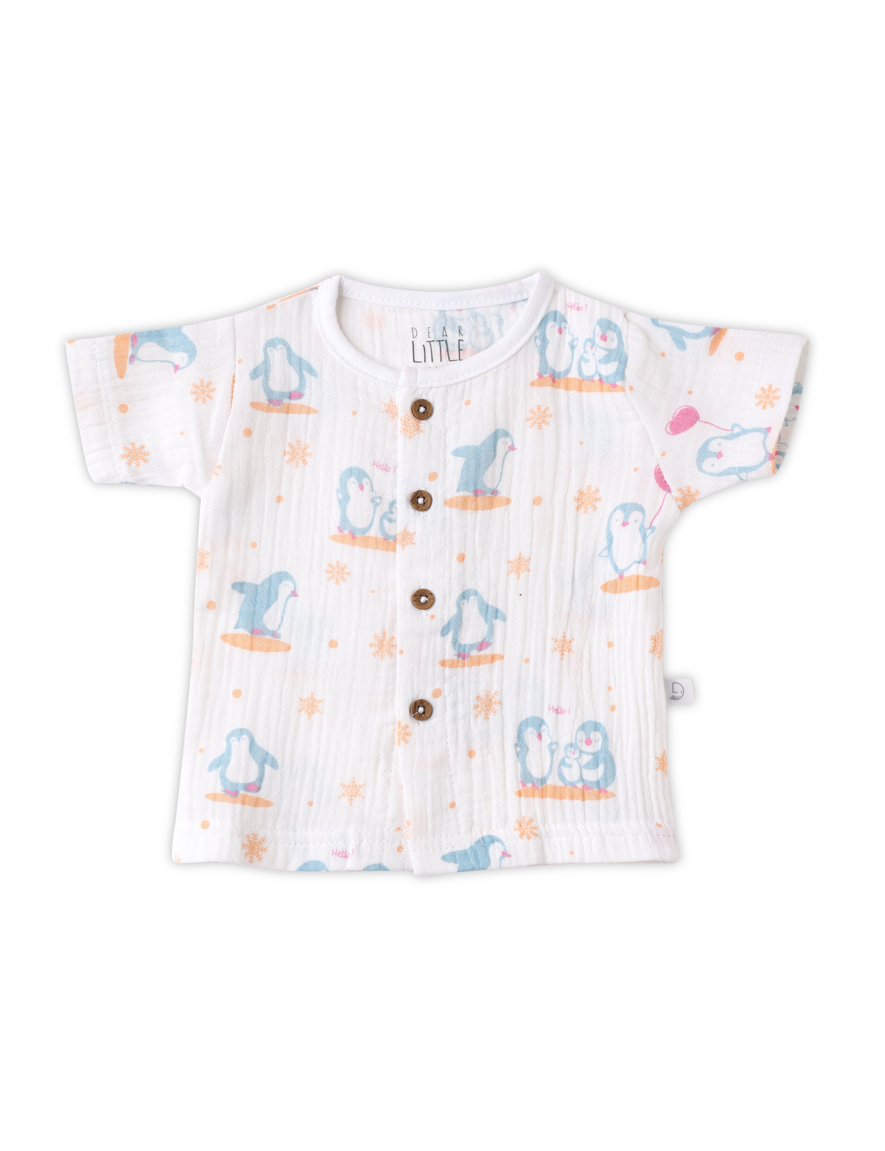 Blue Cotton Newborn Wear