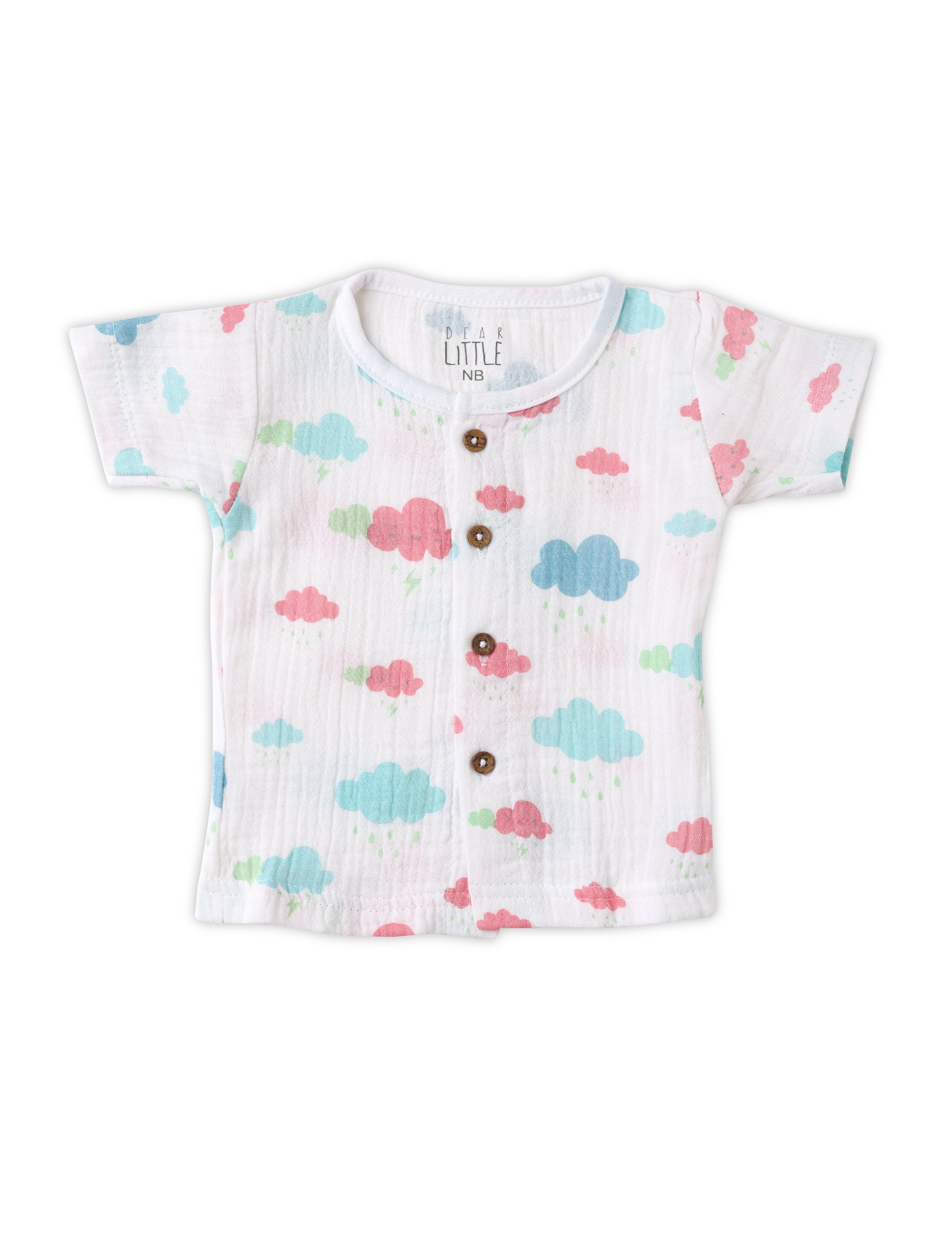 Cloud Print Crinkled Co-ord Set