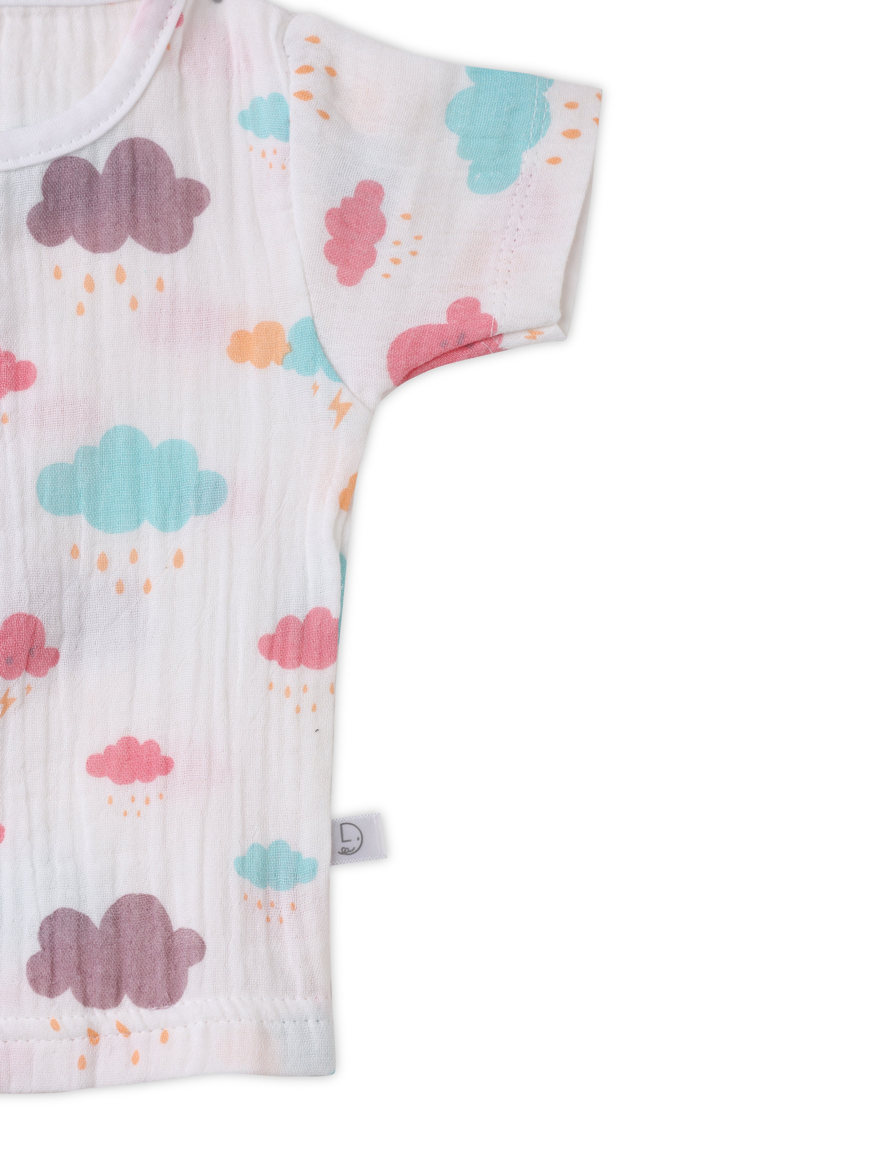 Crinkled Cloud Print Co Ord Set