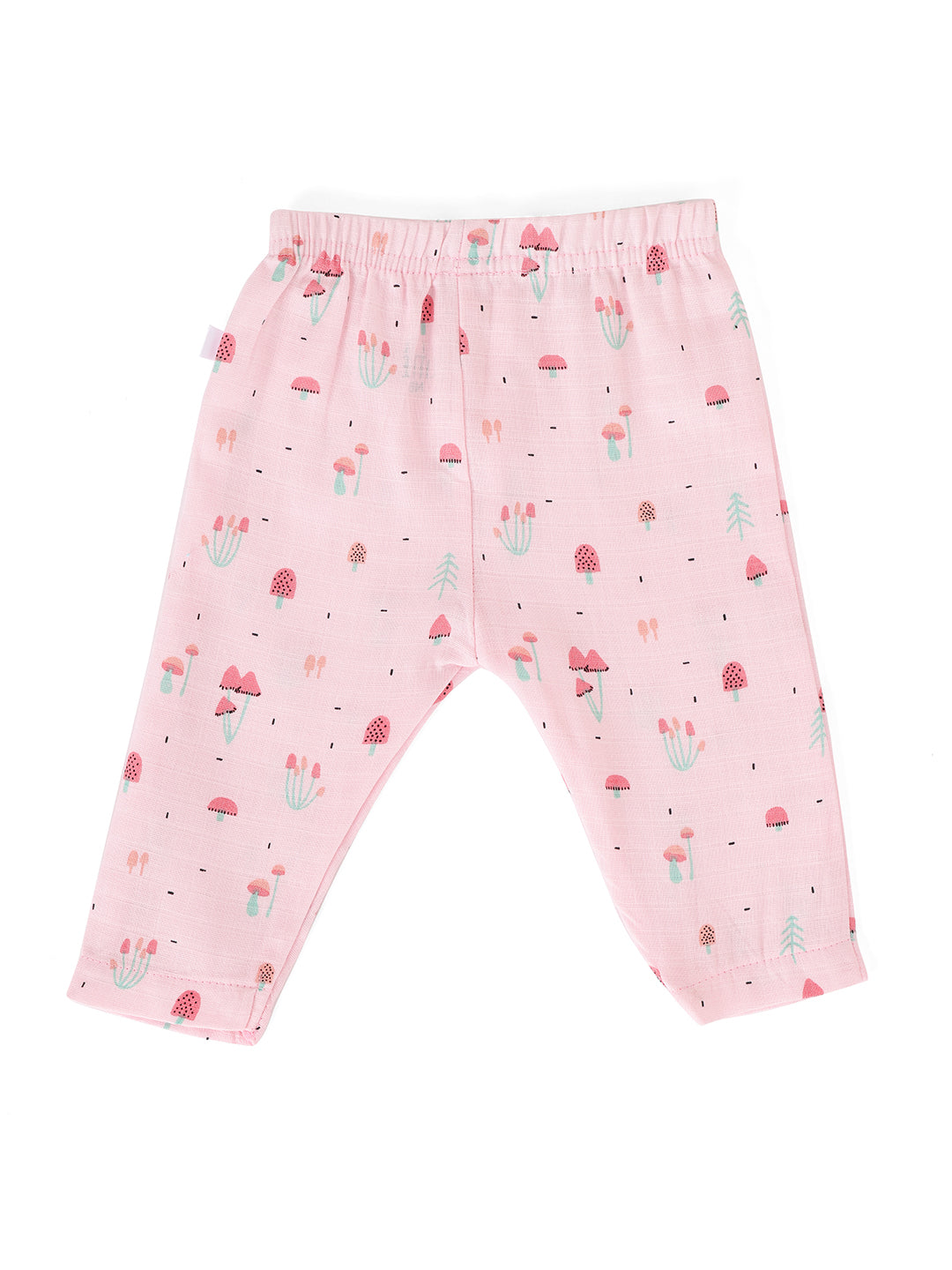 Newborn Muslin Half Sleeve Jhabla & Pant Baby Pink