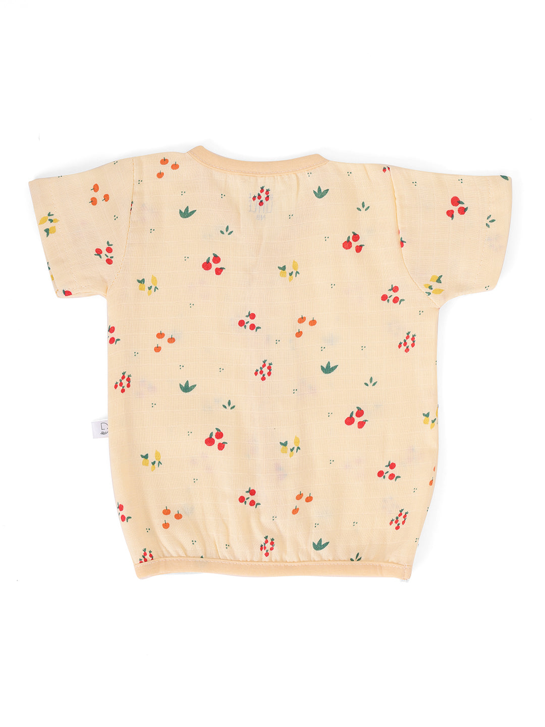 Half Sleeve Jhabla & Shorts Cream