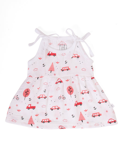 Travel Tots Muslin Upknot Frock