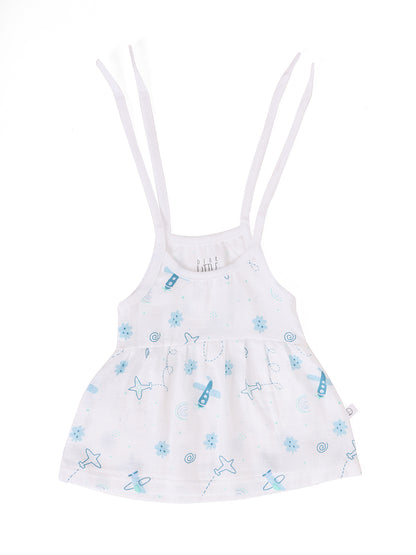 Fly High Muslin Upknot Frock
