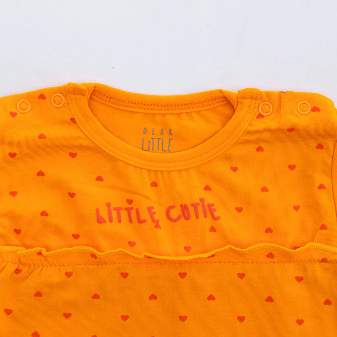 Little Cutie Co-ord Set Orange for Babies
