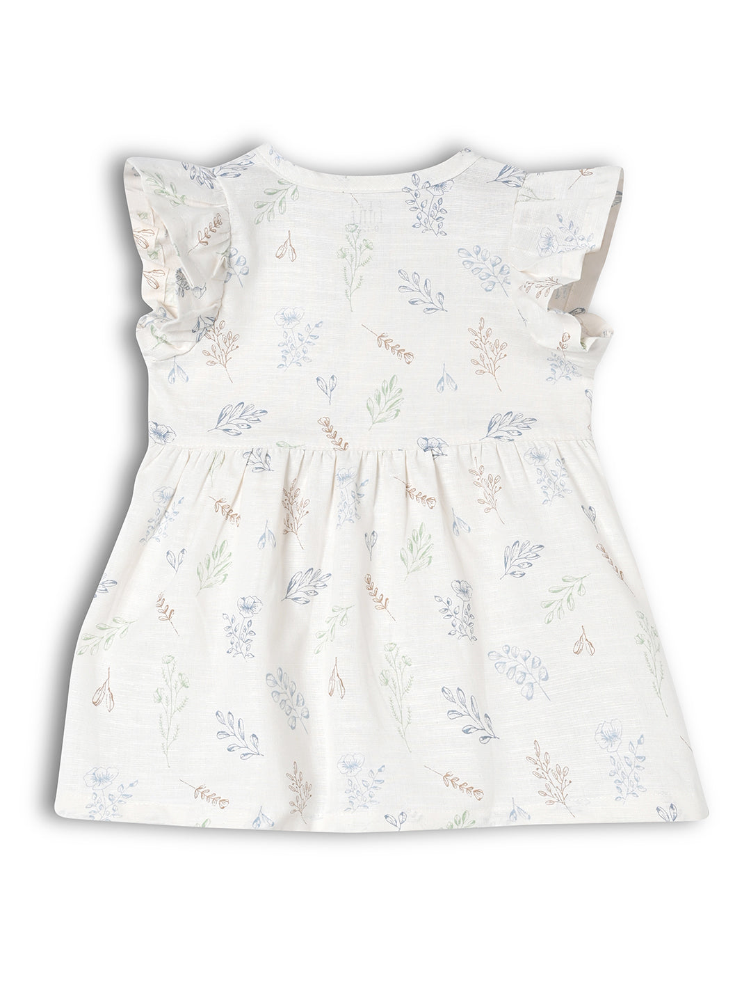 Linen Cotton Button-Down Baby Frock