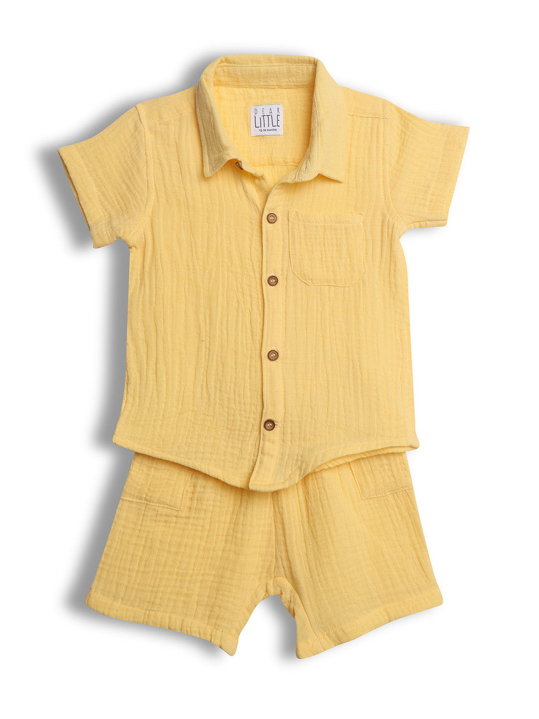 Baby Boy Shirts Online Yellow Set