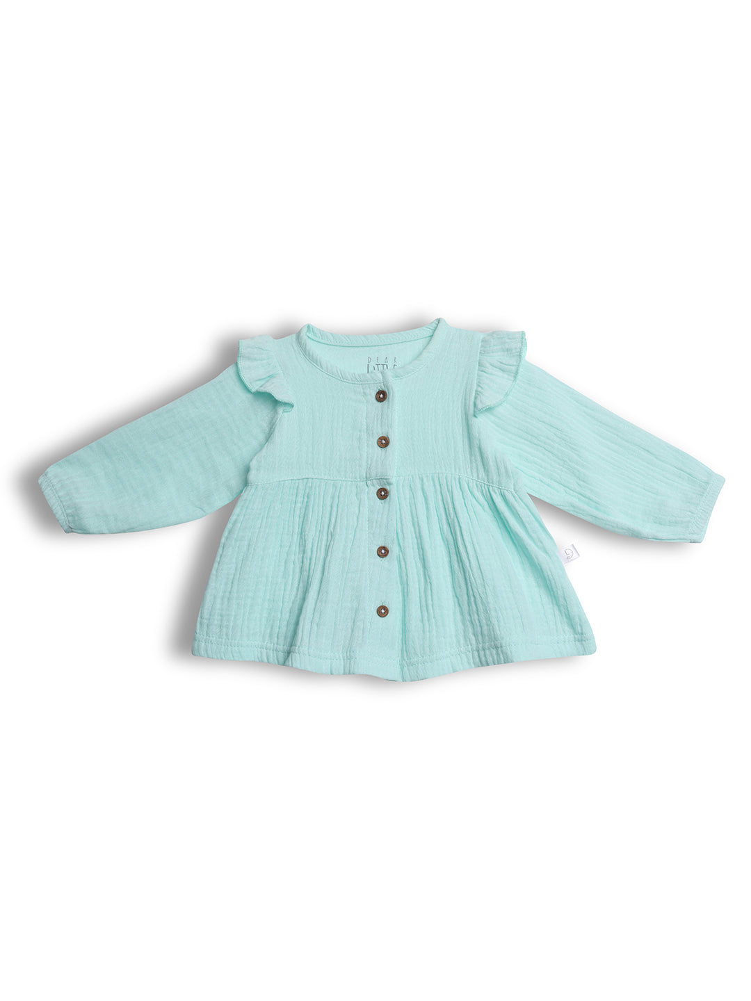 Crinkled Muslin long sleeve frock