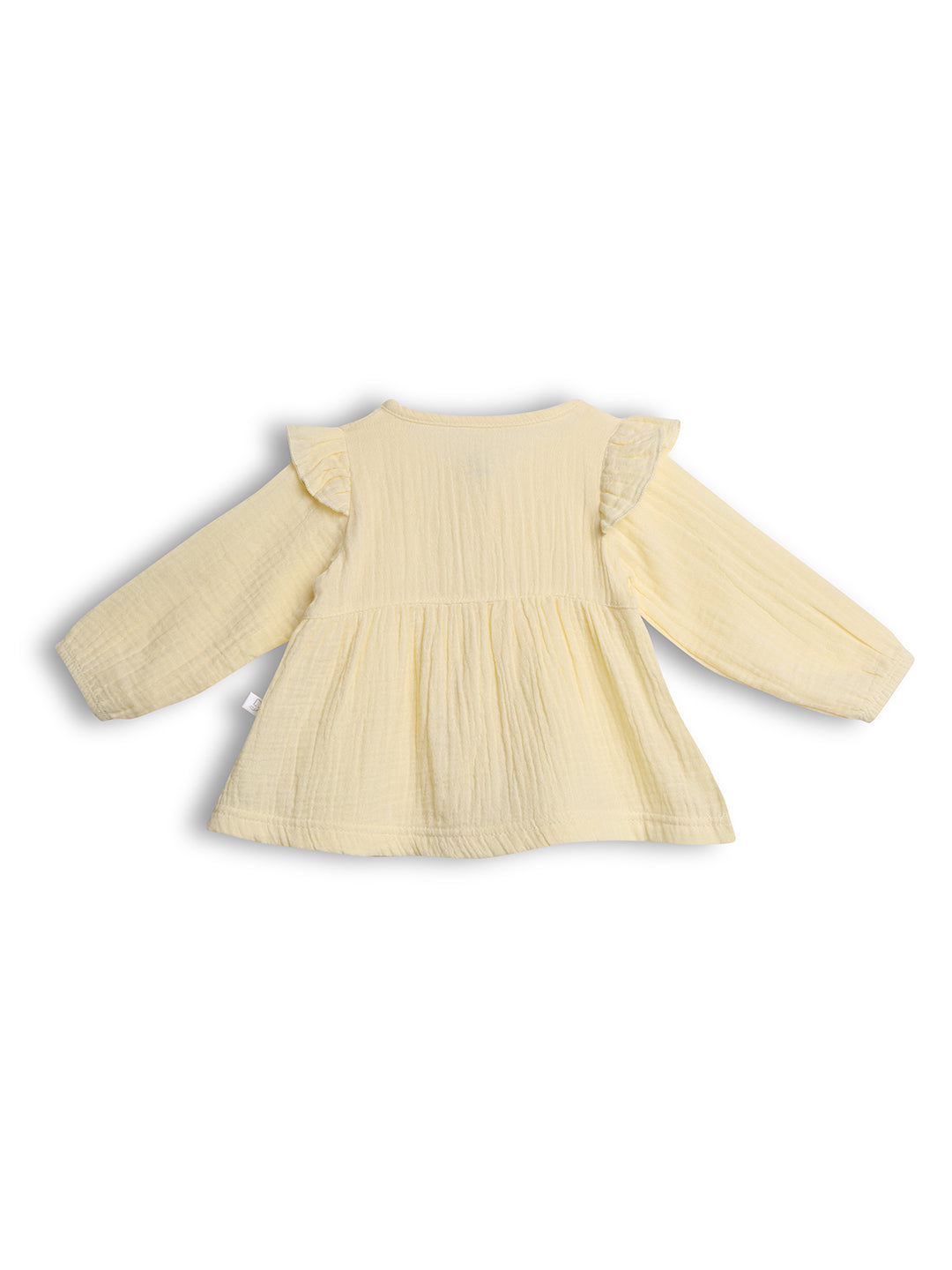 Newborn Cotton Frocks Yellow
