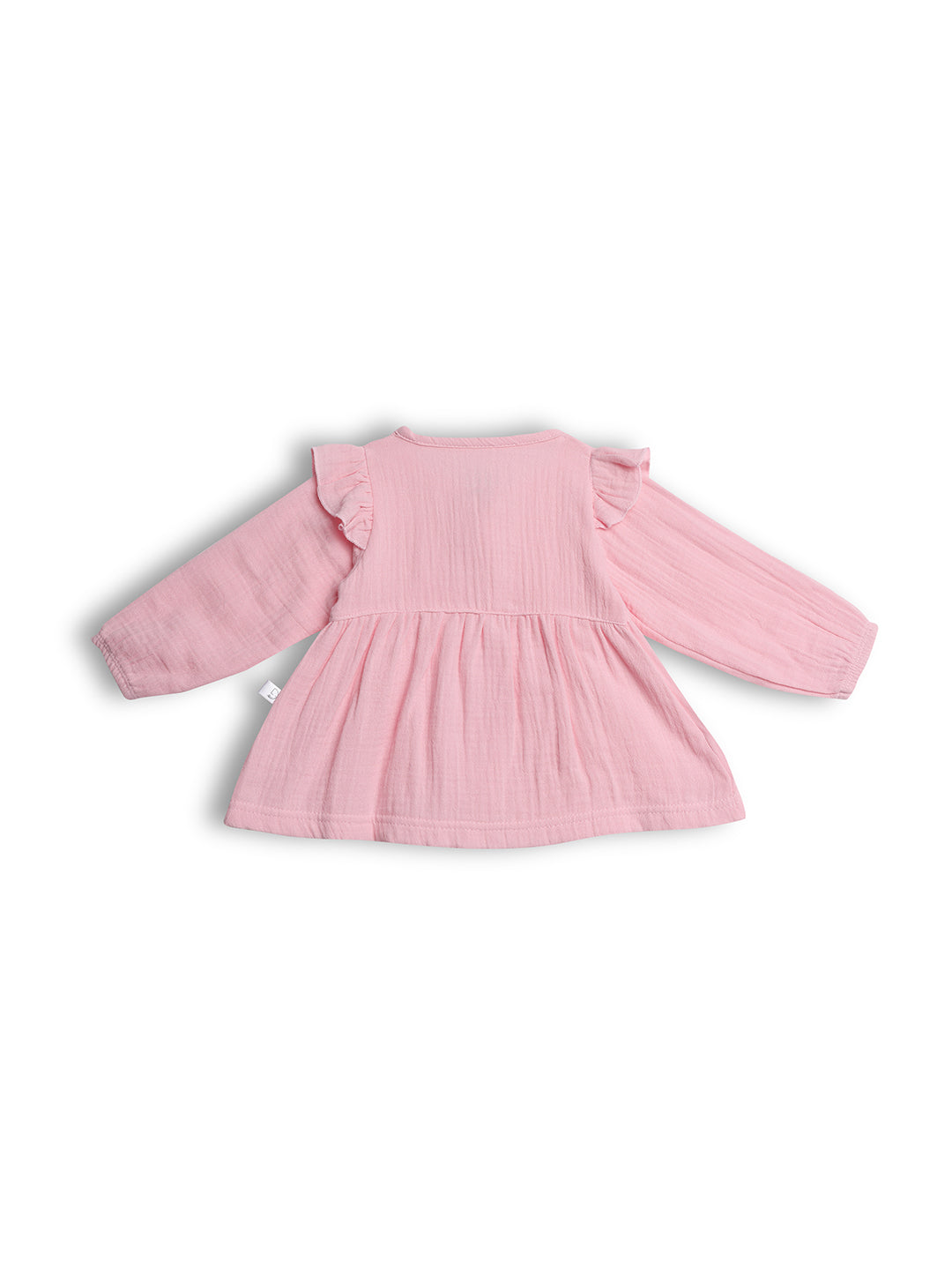 Newborn Muslin Frock Pink