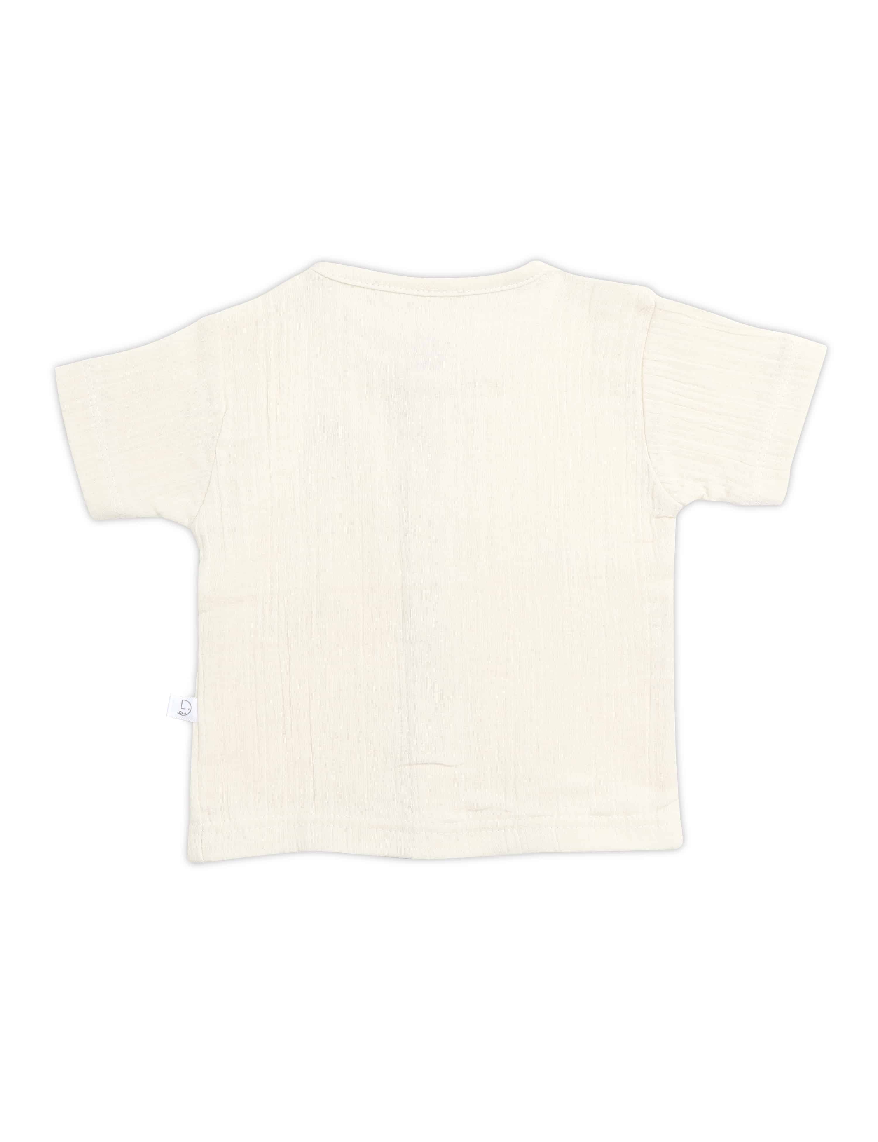 White t-shirt on a white background