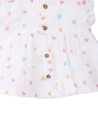 Ruffle Sleeve Frocks Newborn Wear