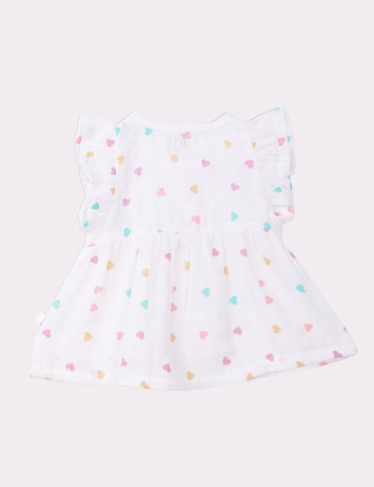 Ruffle Sleeve Frock for Baby Girl