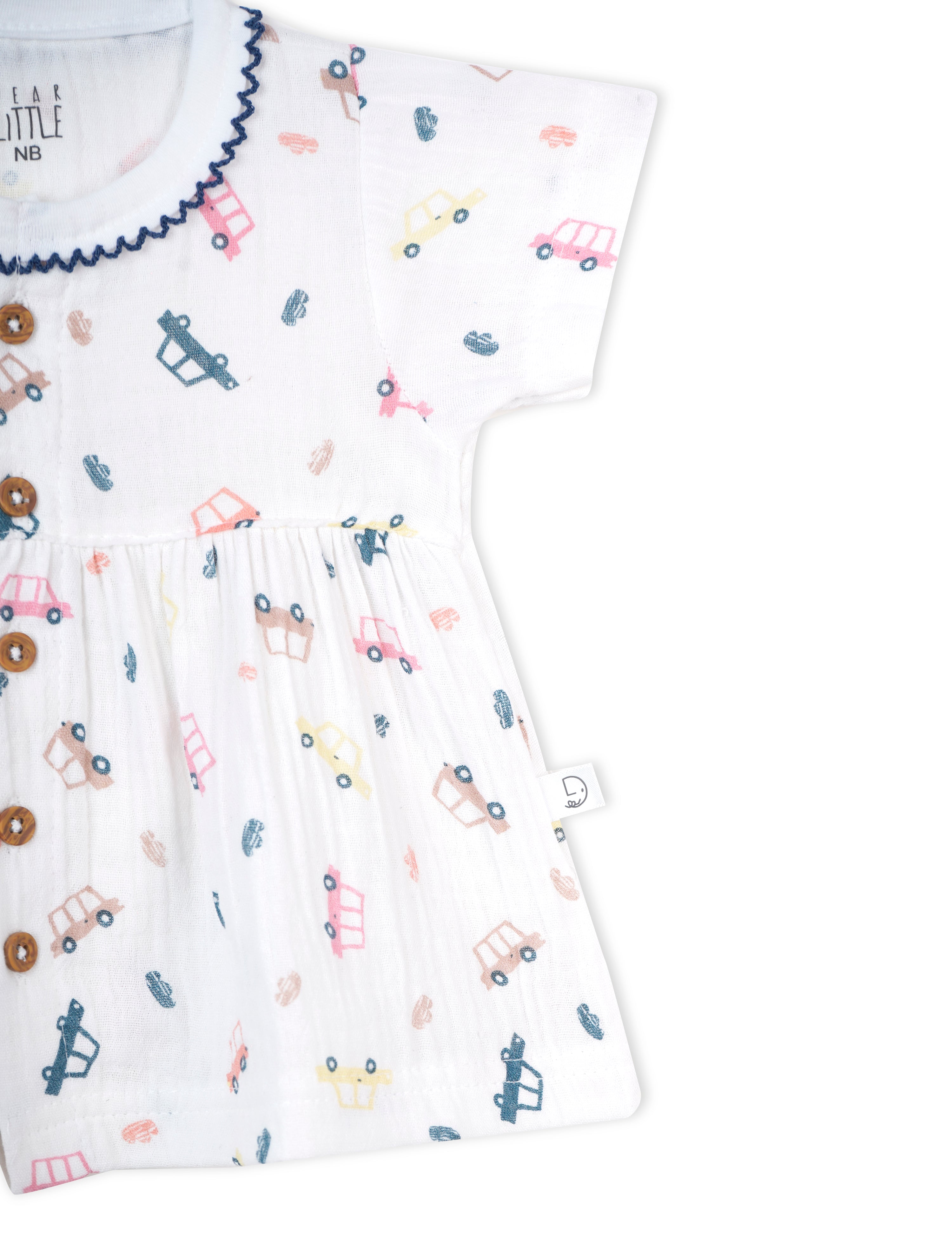 Crinkled Muslin Baby Frock