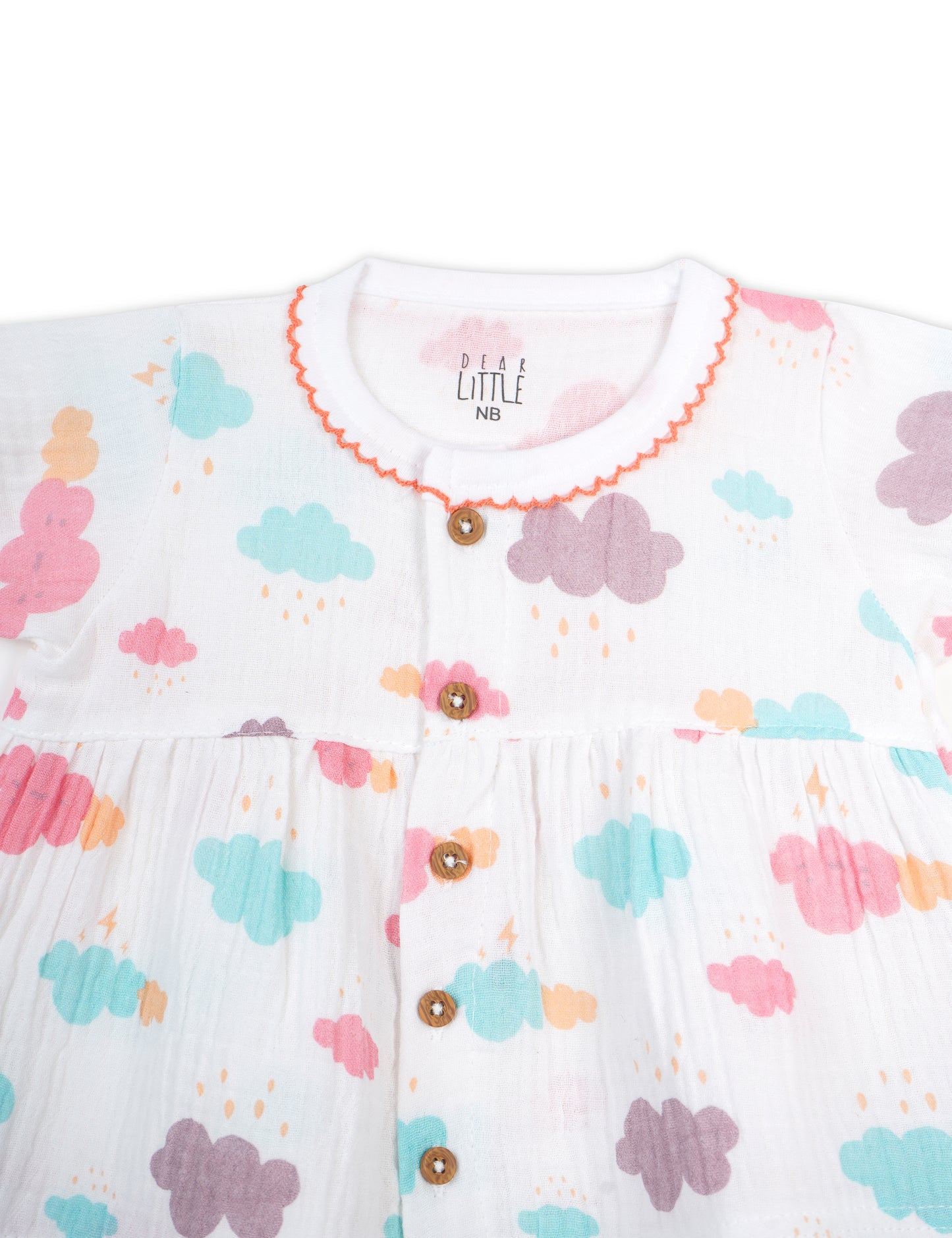 Crinkled Muslin Baby Frock 