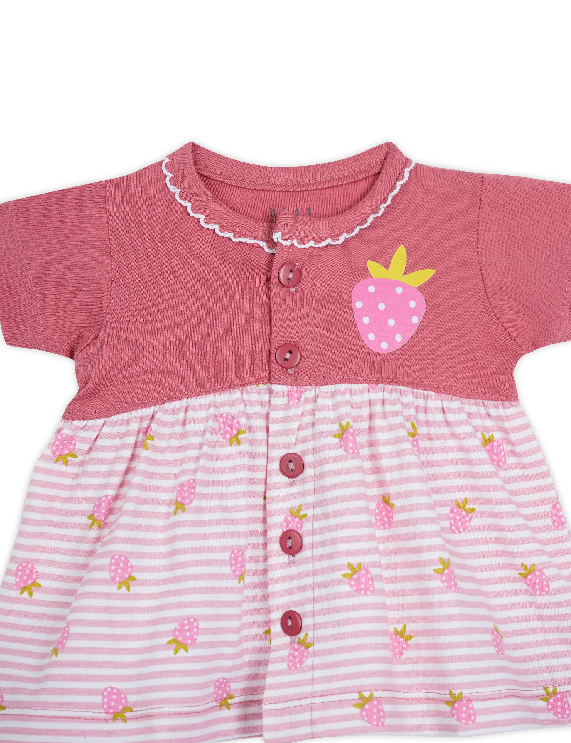 Cotton Frock Strawberry Print