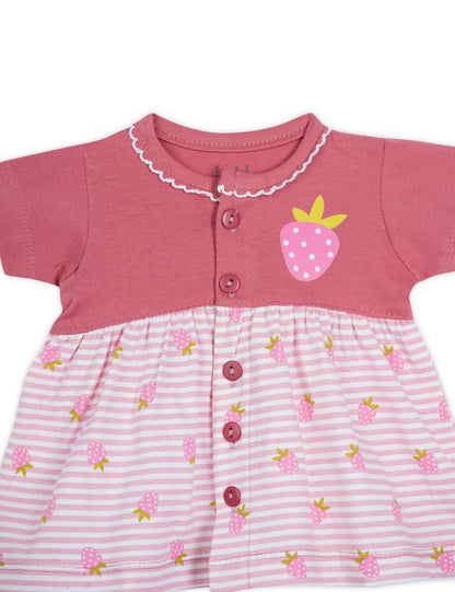 Cotton Frock Strawberry Print