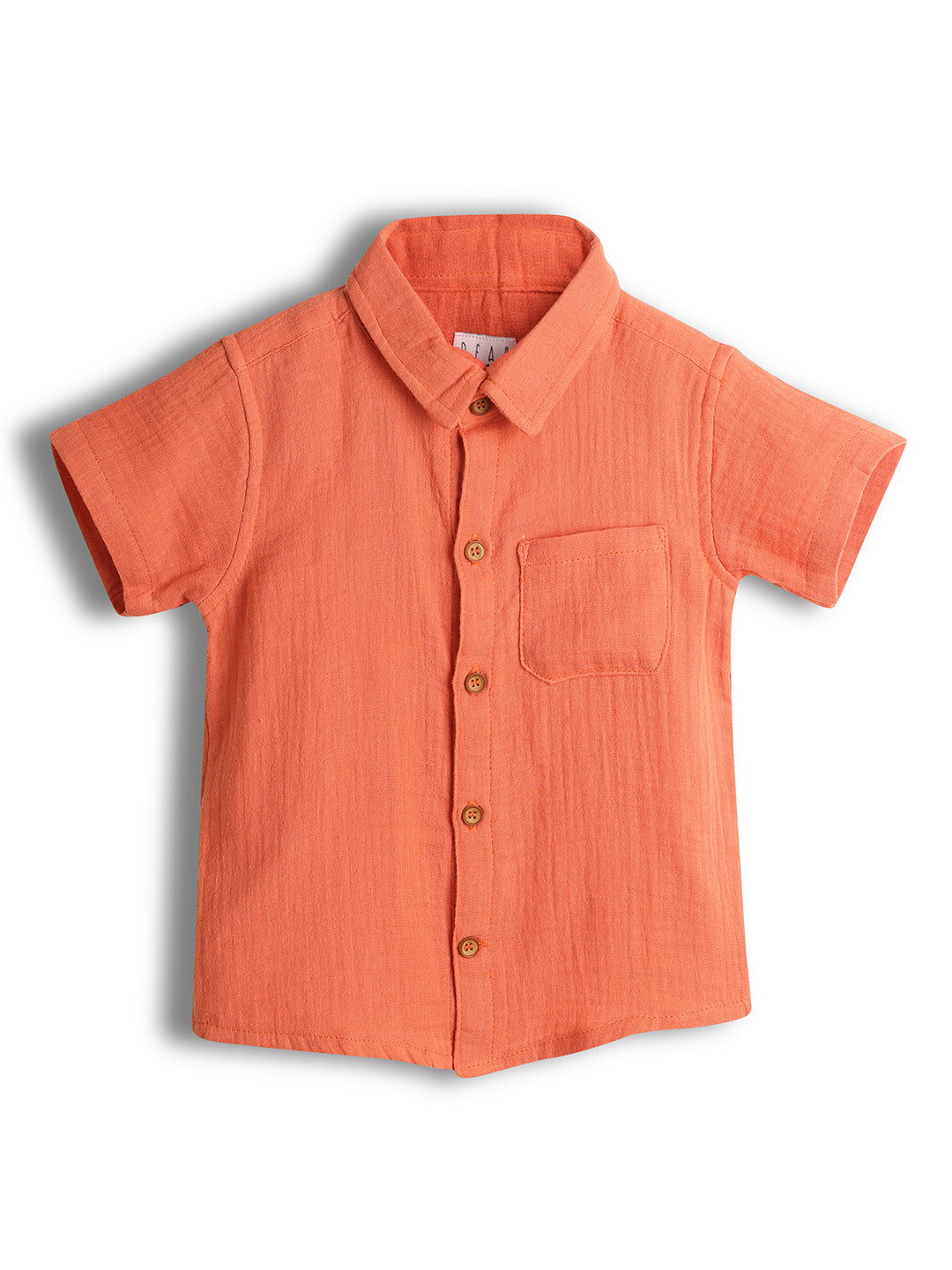 Orange Cotton Baby Boy Shirts