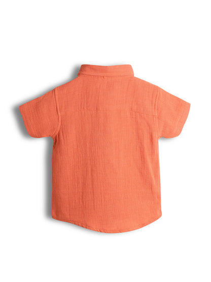 Orange Baby Boy Shirts in Online